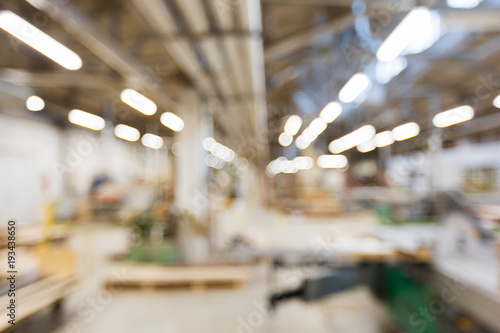 blurred factory workshop background photo