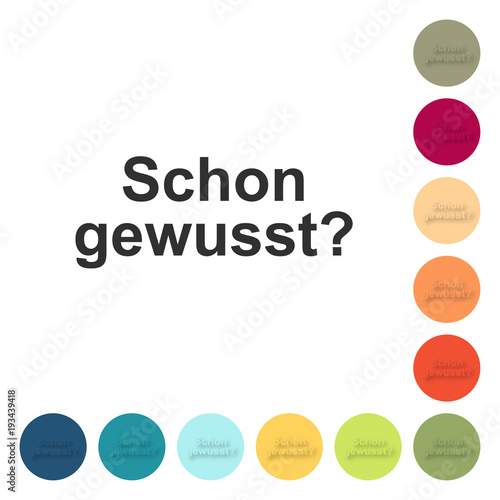 Farbige Buttons - Schon gewusst