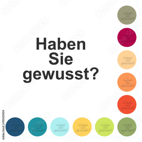 Farbige Buttons - Haben Sie gewusst