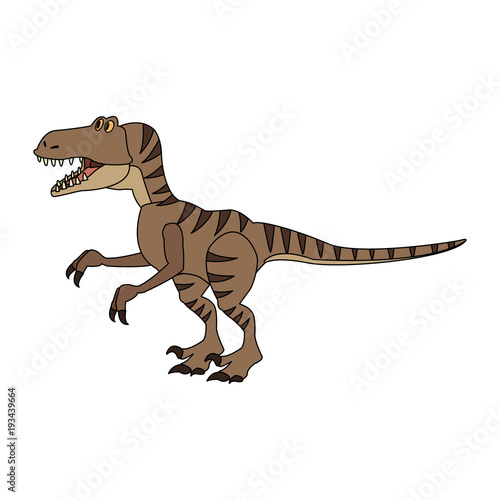 Trex dinosuar cartoon icon vector illustration graphic design