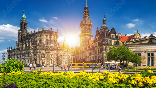 The ancient city of Dresden, Germany. Historical and cultural center of Europe.