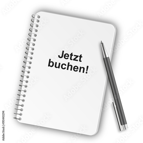 Notizblock Hochformat 05 - Jetzt buchen