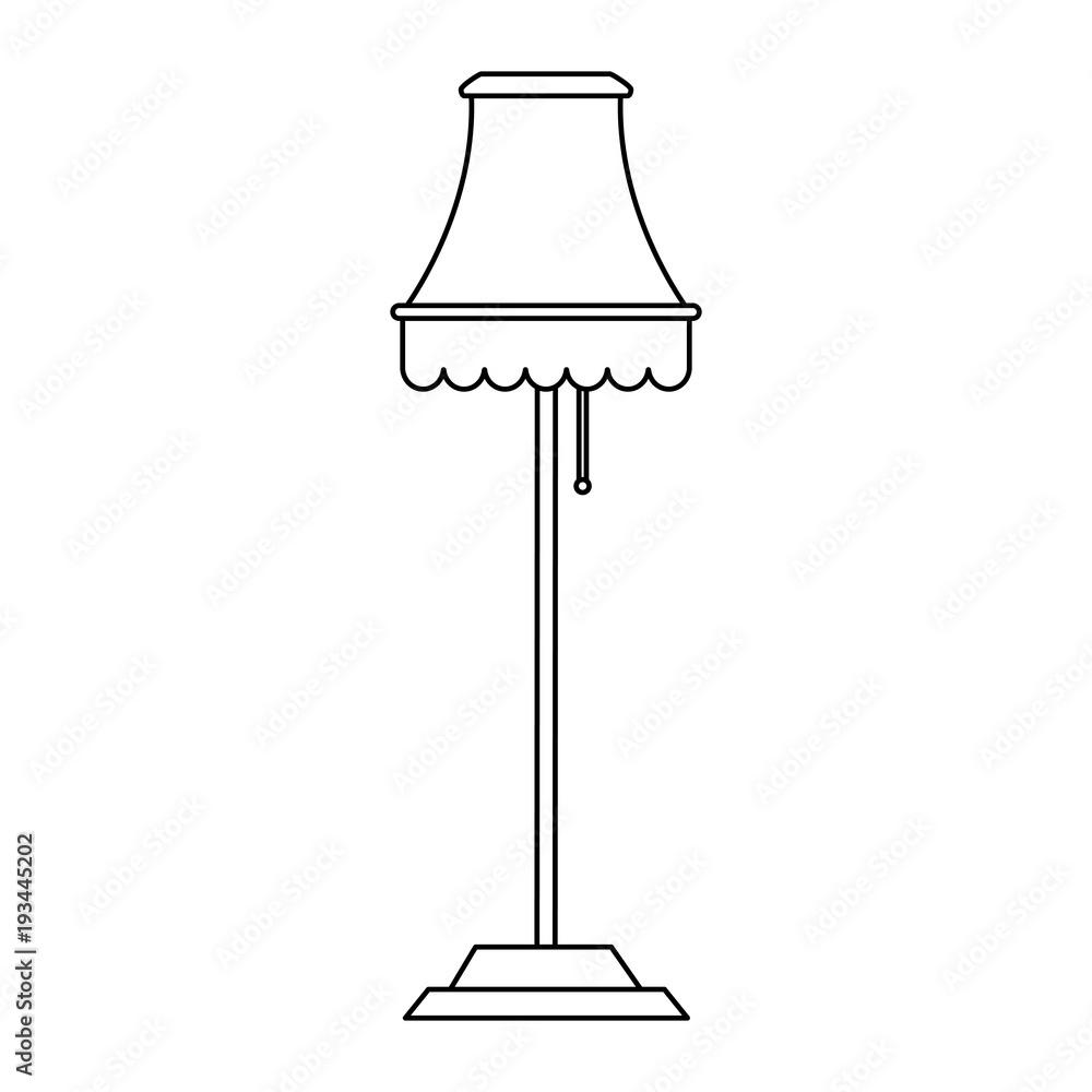 Obraz premium Light lamp isolated icon vector illustration graphic design