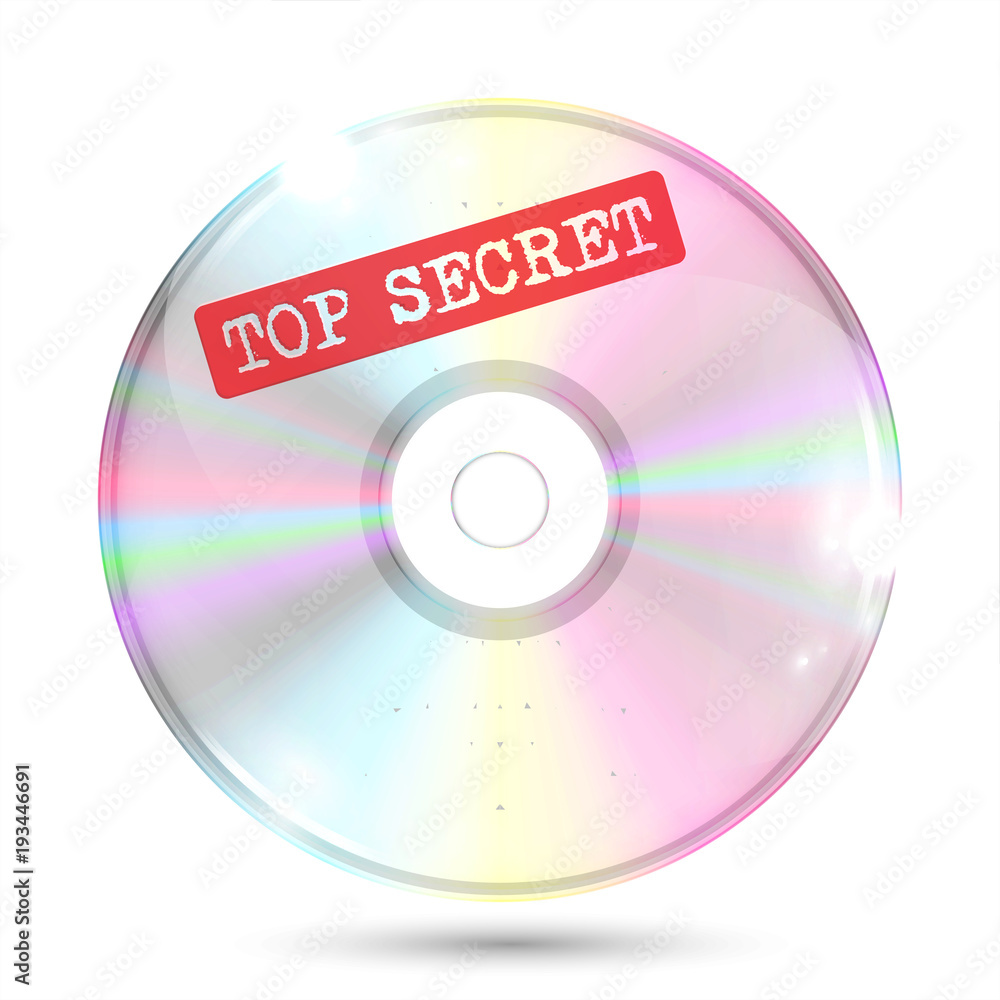 CD/DVD on white background, vector illustration CD/DVD on white background, vector illustration