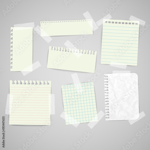 Business paper labels for advertising or for webpages, vector.