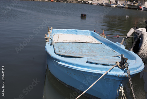 A typical Greek fishing boat at the old port of Corfu © Italyteam