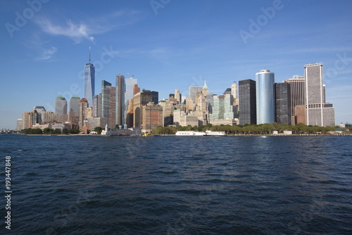 Skyline of South Manhattan in New York  