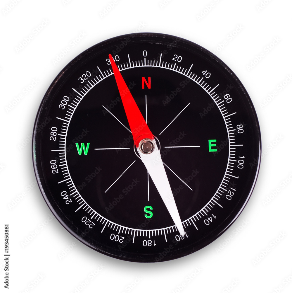 compass close up isolated on white background compass close up isolated on white background