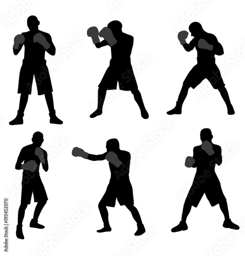Boxing Silhouettes