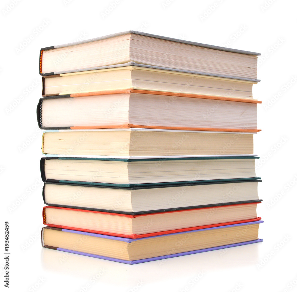 books isolated on white background books isolated on white background