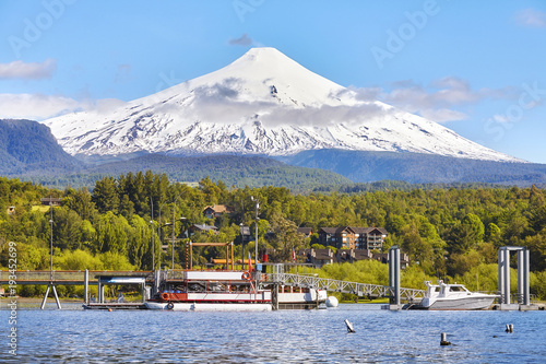 Picture of the Villarrica volcano, Chile. photo