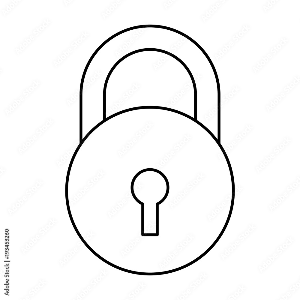 close padlock security protection data cyber safety vector illustration outline close padlock security protection data cyber safety vector illustration outline