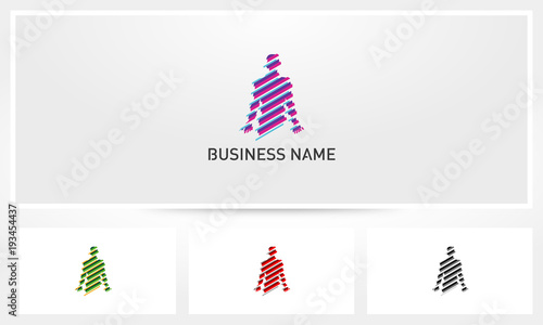 Human Body Striped Logo