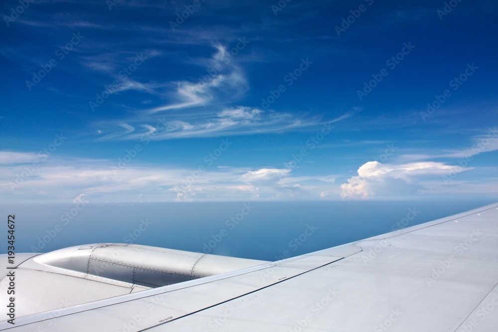 the view from the plane window beautiful sky scenery the view from the plane window beautiful sky scenery