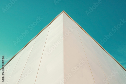 Abstract architecture. Close up of a building facade.