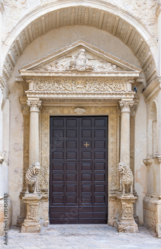 The Baroque architectures in the town of Nardò