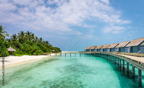 Fototapeta Naklejka Na Ścianę i Meble -  Unique beauty of blue lagoon in Maldives
