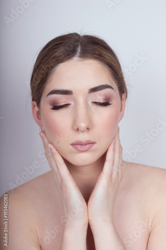 beauty makeup portrait isolated photo