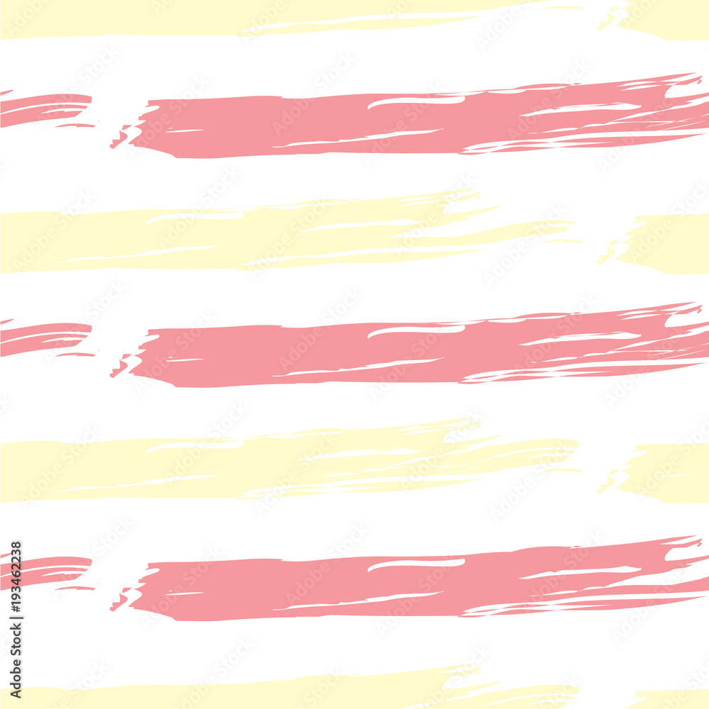 Yellow Pink Stripe Seamless Brush Paint Pattern with horizontal lines Yellow Pink Stripe Seamless Brush Paint Pattern with horizontal lines