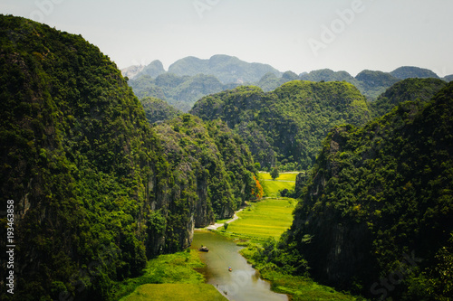 River Valley in Mountains of Vietnam