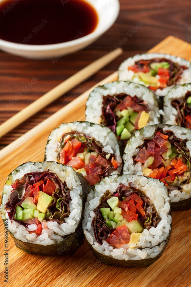 Japanese sushi rolls Japanese sushi rolls