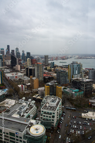 City of Seattle, Washington on an overcast day