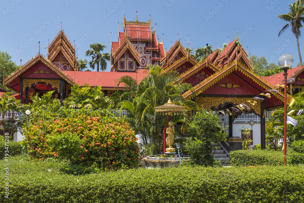 Burmese Temple in Lampang, Tahiland