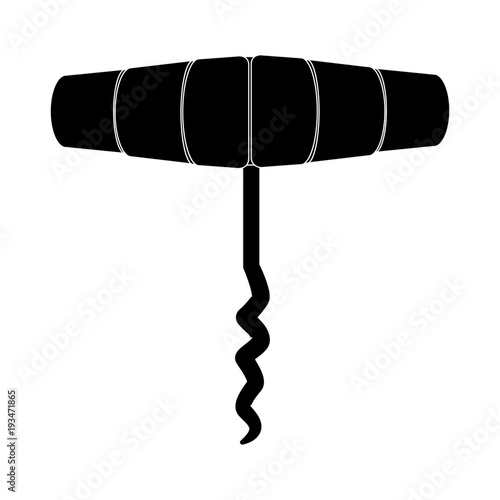 Screwcork tool isolated icon vector illustration graphic design