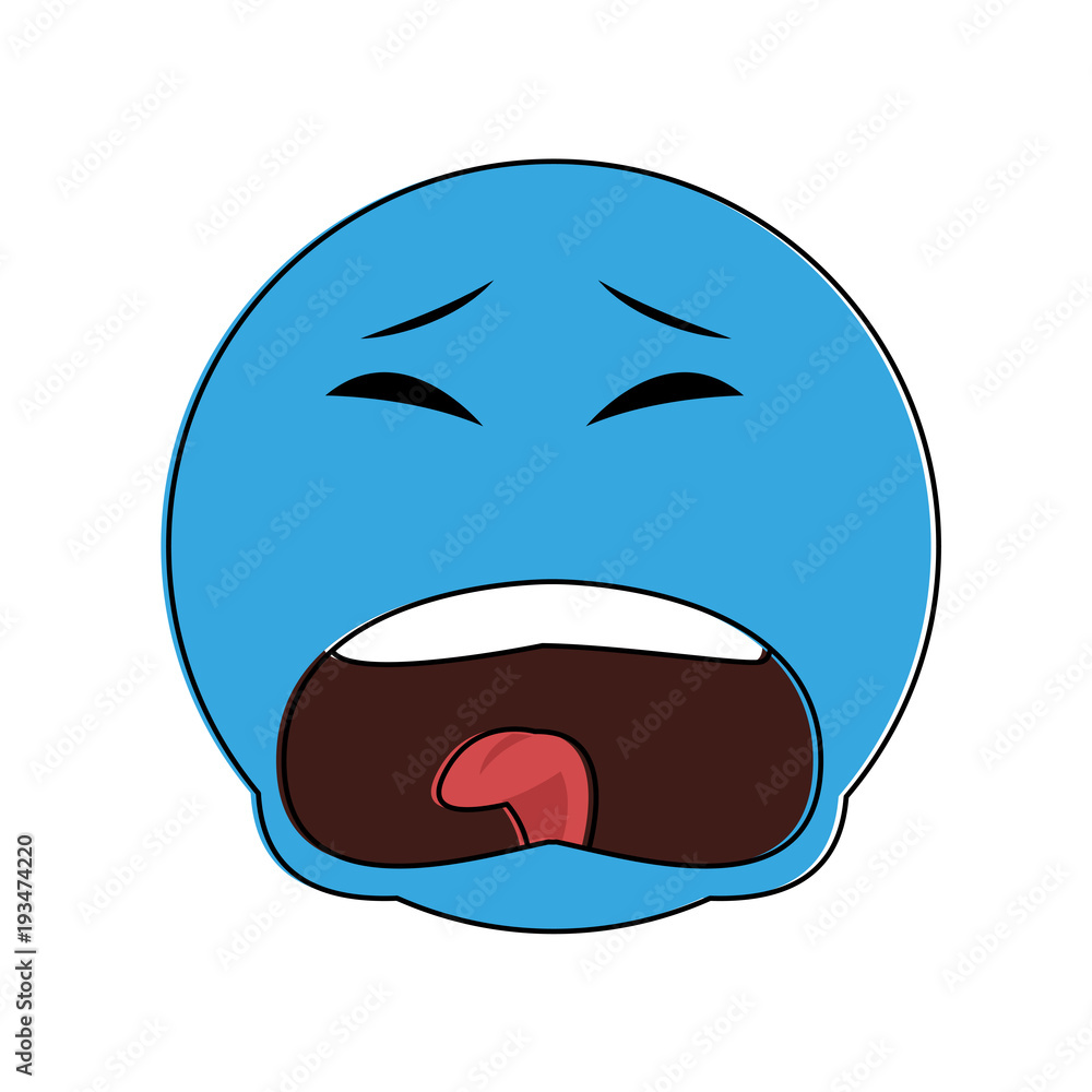 Emoji sad cartoon vector illustration graphic design Emoji sad cartoon vector illustration graphic design