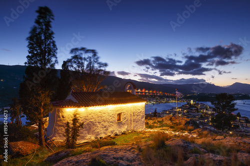 Saint Athanassios church in Chora of Poros island, Greece. 