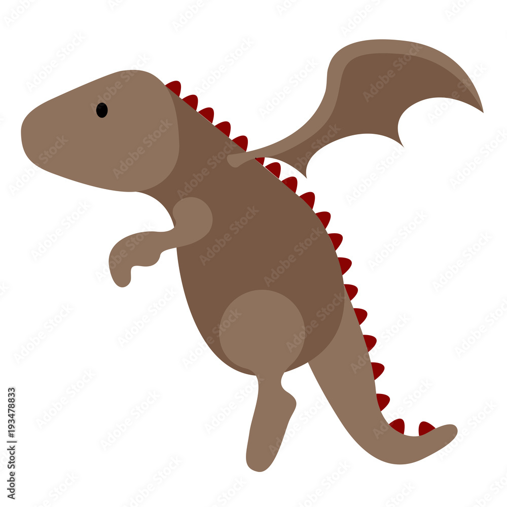 Fototapeta premium Isolate cute dragon