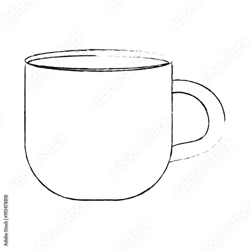Coffee mug isolated vector illustration graphic design