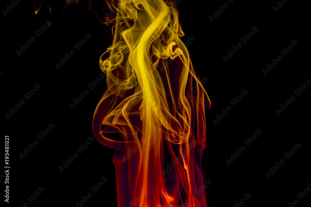 Colored smoke on black background Colored smoke on black background