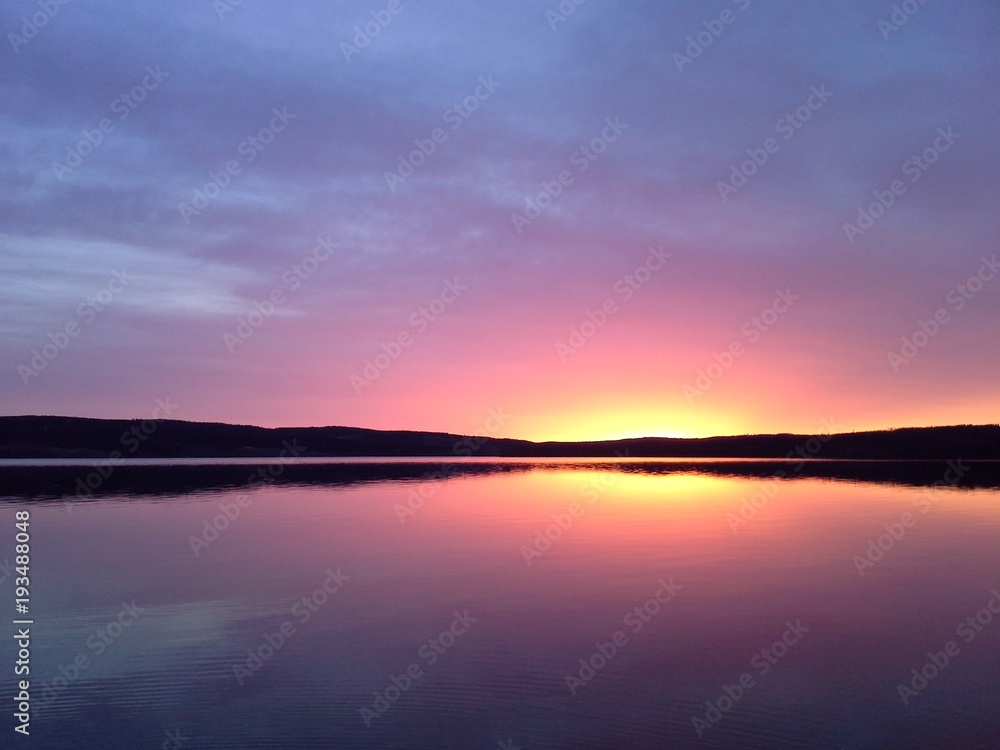 Obraz premium Sunset, lake