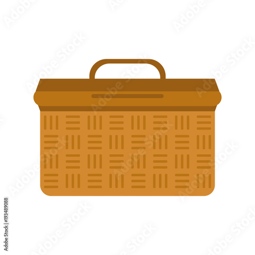 Picnic basket isolated icon vector illustration graphic design