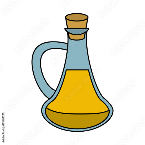 Spa oil massage bottle icon vector illustration graphic design