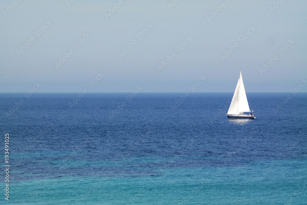 Sailboat in the blue - Italy