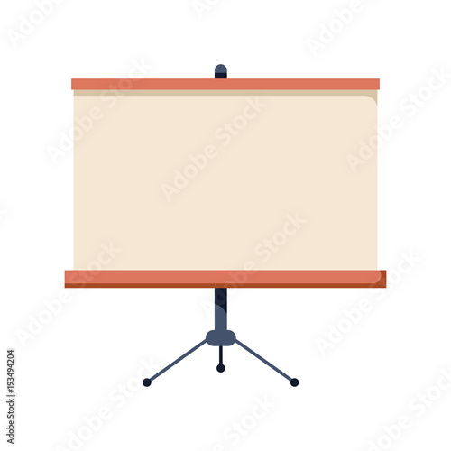 Business Flat Icon. Blackboard concept icon. College or school Classroom education object.