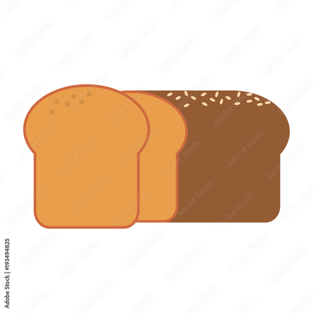 bread loaf pastry icon image vector illustration design bread loaf pastry icon image vector illustration design