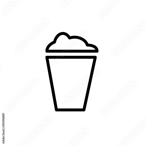 Cup or mug symbol, Outline and filled vector sign, linear and full pictogram isolated on white, logo illustration