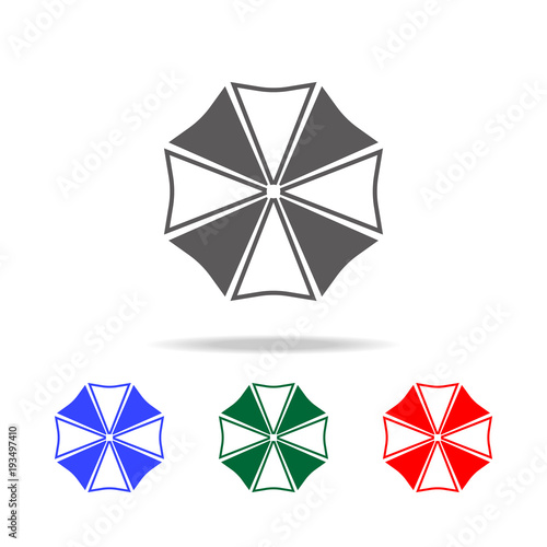 Umbrella on top icon. Elements in multi colored icons for mobile concept and web apps. Icons for website design and development, app development photo
