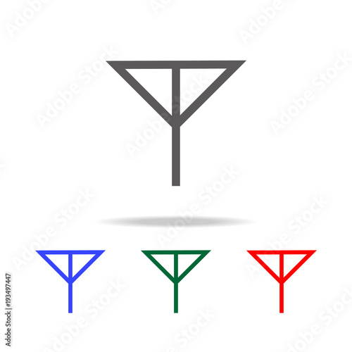 Electronic circuit symbol icon. Elements in multi colored icons for mobile concept and web apps. Icons for website design and development, app development photo