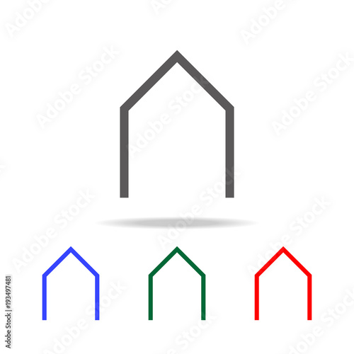 Electronic circuit symbol icon. Elements in multi colored icons for mobile concept and web apps. Icons for website design and development, app development