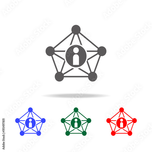 Pointing Men icon. Elements in multi colored icons for mobile concept and web apps. Icons for website design and development, app development