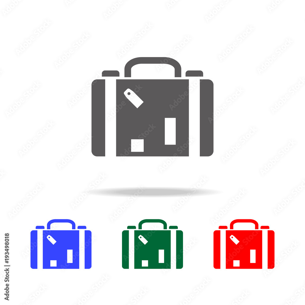 The suitcase icon. Luggage symbol. Elements in multi colored icons for mobile concept and web apps. Icons for website design and development, app development The suitcase icon. Luggage symbol. Elements in multi colored icons for mobile concept and web apps. Icons for website design and development, app development
