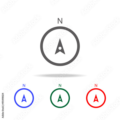 Compass icon. Elements in multi colored icons for mobile concept and web apps. Icons for website design and development, app development