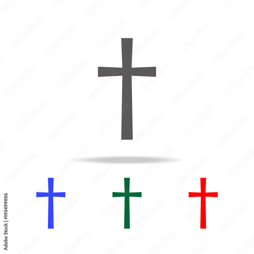 Religion Cross Icon. Elements in multi colored icons for mobile concept and web apps. Icons for website design and development, app development