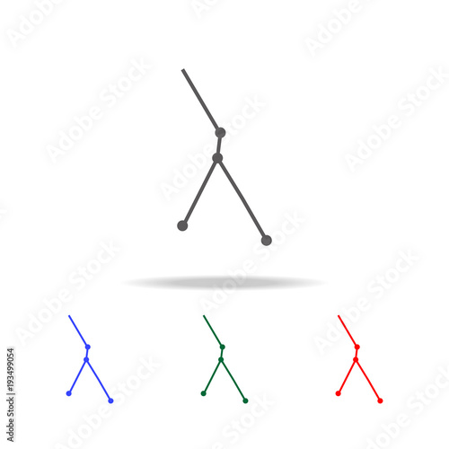 constellation and part of zodiacal system canser icon. Elements in multi colored icons for mobile concept and web apps. Icons for website design and development, app development