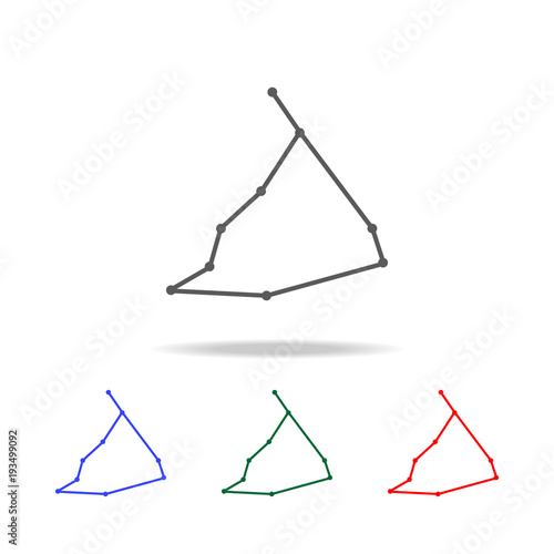 constellation and part of zodiacal system canser Capricorn icon. Elements in multi colored icons for mobile concept and web apps. Icons for website design and development, app development