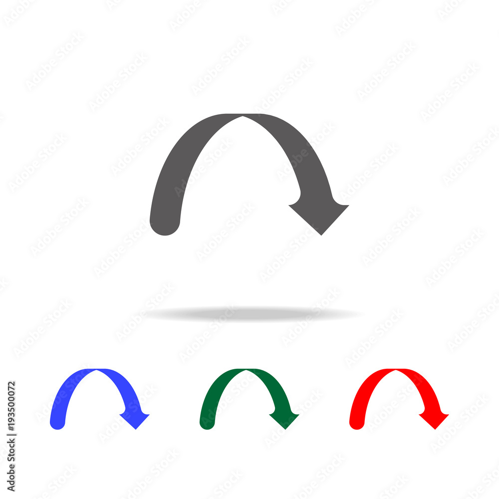 curved arrow icon. Elements in multi colored icons for mobile concept and web apps. Icons for website design and development, app development curved arrow icon. Elements in multi colored icons for mobile concept and web apps. Icons for website design and development, app development